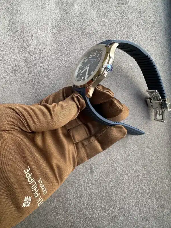 Patek Philippe Aquanaut Blue White Gold Copy Watches