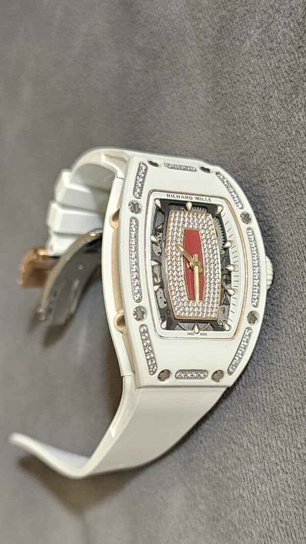 Richard Mille RM07-01White Ceramic Diamond Jasper Copy Watch