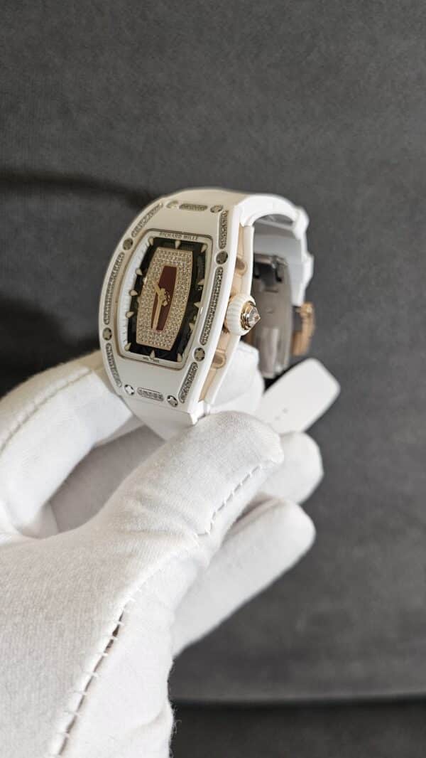 Richard Mille RM07-01White Ceramic Diamond Jasper Copy Watch