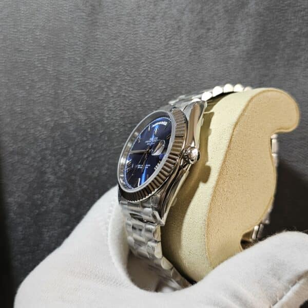 Rolex Day-Date 40 White Gold -Blue Dial Replica Watches