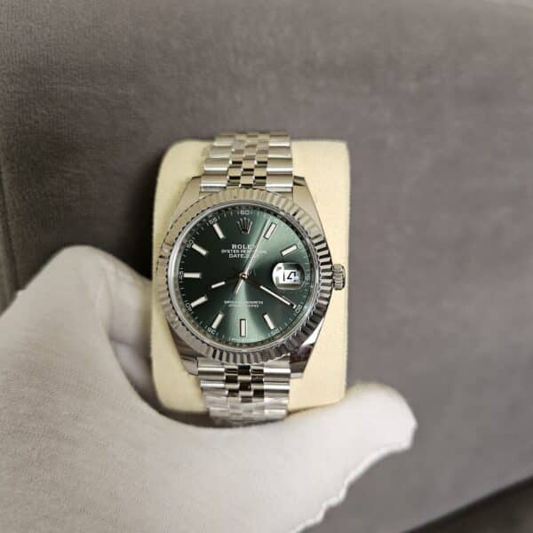 Rolex Datejust 41 2 Mint Green Replica Watches