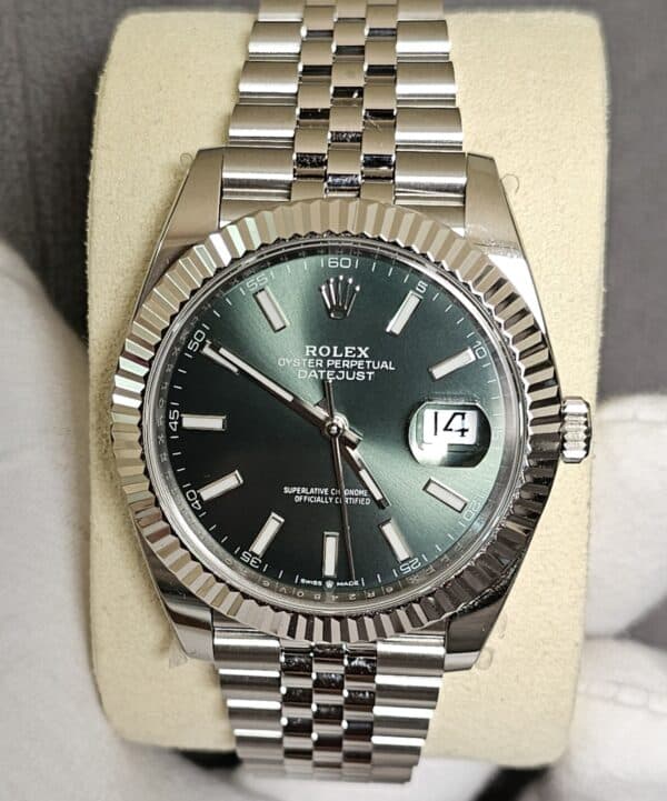 Rolex Datejust 41 2 Mint Green Replica Watches