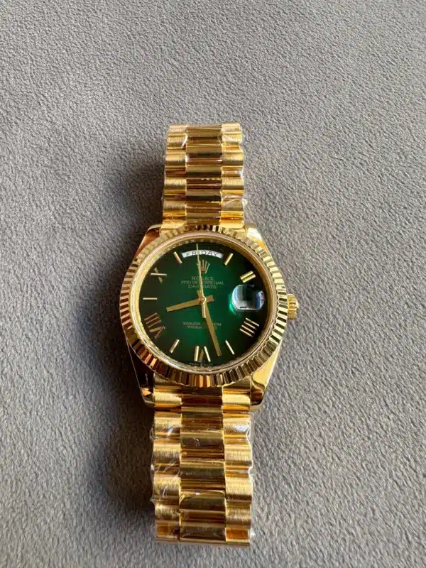 Buy Rolex Day-Date 40 Green Dial(Gold Plated) Replica Watch