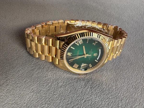 Buy Rolex Day-Date 40 Green Dial(Gold Plated) Replica Watch