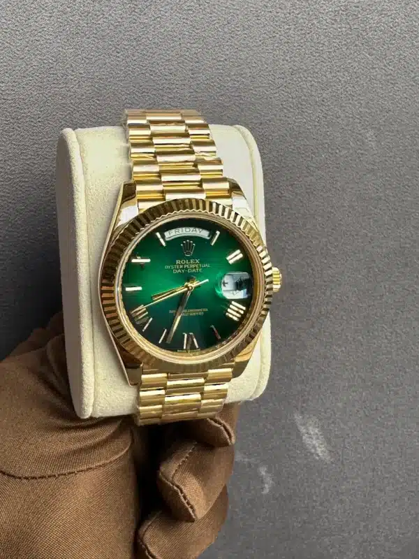 Buy Rolex Day-Date 40 Green Dial(Gold Plated) Replica Watch