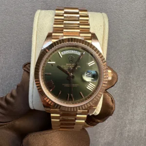 Rolex Day-Date 40 Olive Green Rose Gold 40 mm