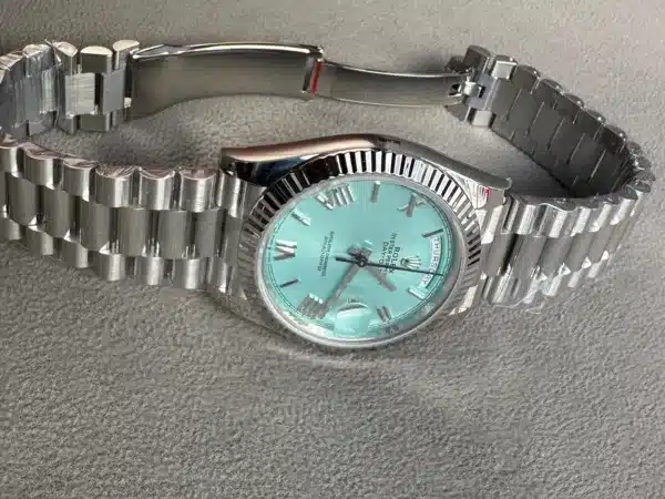 Buy Rolex Day-Date 40 Platinum Ice Blue Replica Watch in UAE