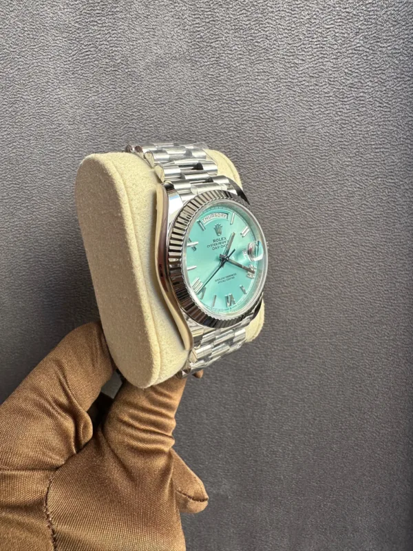 Buy Rolex Day-Date 40 Platinum Ice Blue Replica Watch in UAE
