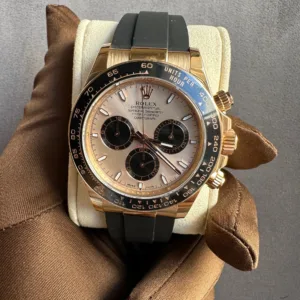 Rolex Daytona Sundust Dial Rose Gold Oysterflex