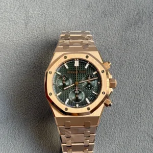 Audemars Piguet Royal Oak Chronograph Green Dial Full Rose Gold