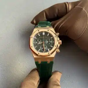 Audemars Piguet Royal Oak Chronograph Green Dial Full Rose Gold