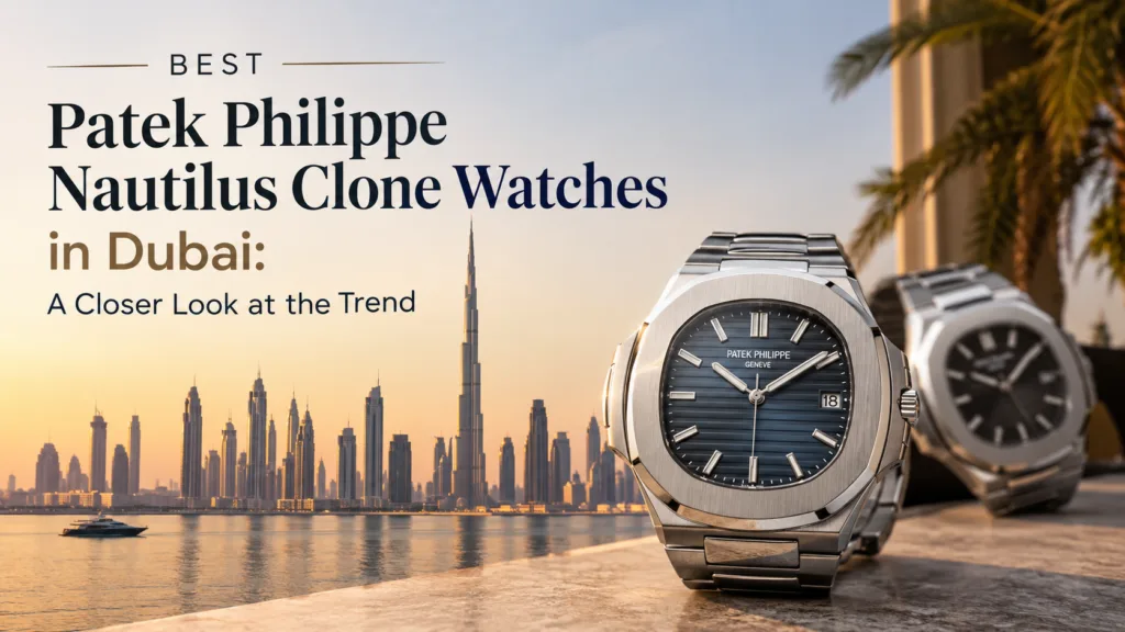 Best Patek Philippe Nautilus Clone Watches in Dubai: A Closer Look at the Trend