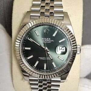 Rolex Datejust 41 2 Mint Green Replica Watches
